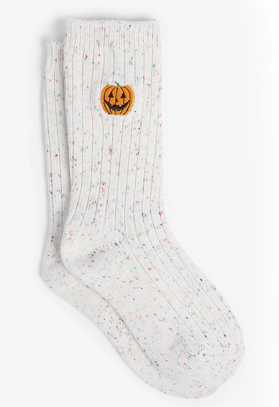 Pumpkin Speckled Crew Socks | Maurices