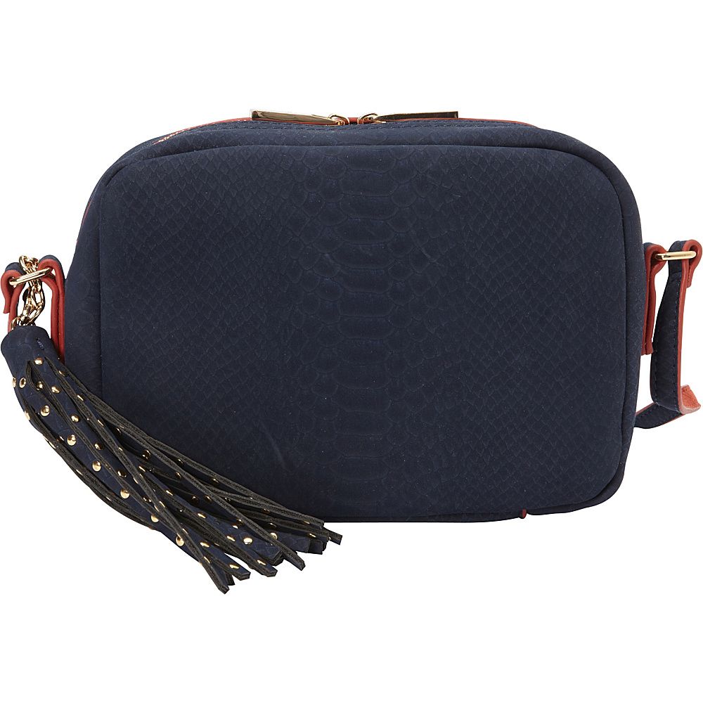 deux lux Juniper Messenger Navy - deux lux Leather Handbags | eBags