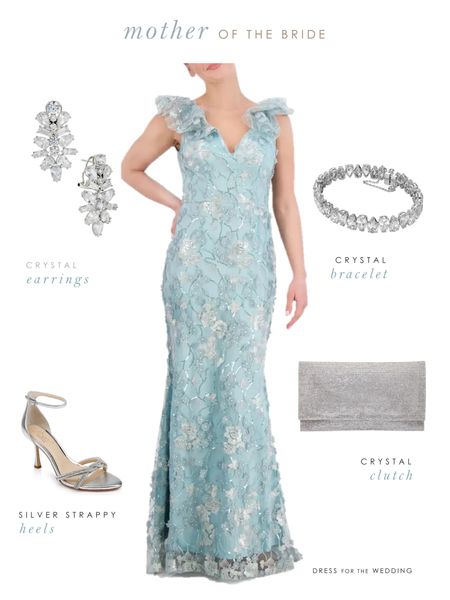 Mother of the Bride dress
Elegant mother of the bride outfit 
Mother of the Groom 
Wedding shoes
Silver heels 
Mother of the Bride jewelry 
Wedding clutch 
Light blue dress for a wedding 🩵
Follow Dress for the Wedding for more wedding guest dresses, bridesmaid dresses, wedding dresses, and mother of the bride dresses. 

#LTKOver40 #LTKSeasonal #LTKWedding