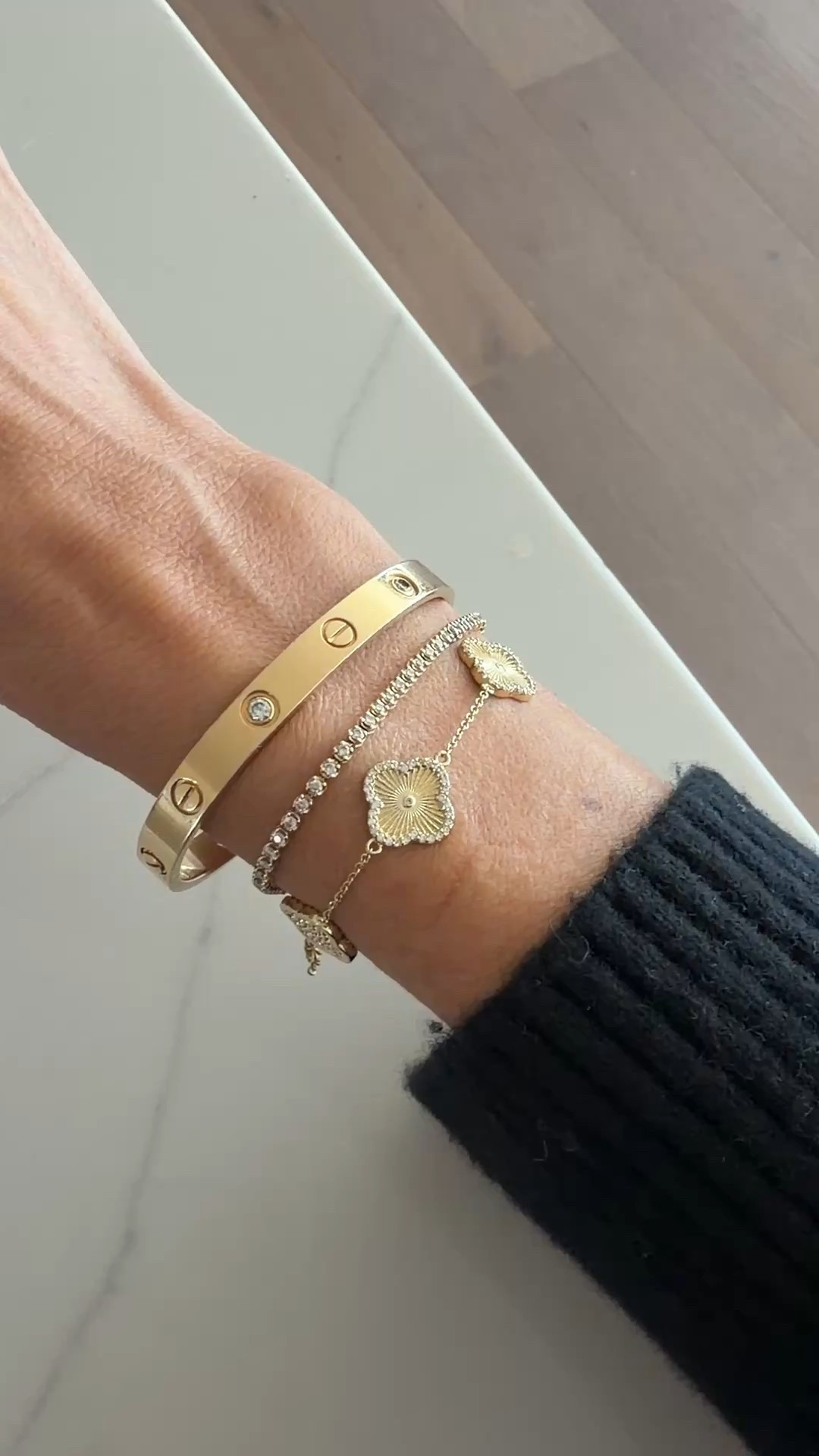 Added this little pretty to my stack! Looks expensive but it’s not! 🖤

#LTKSeasonal #LTKOver40 #LTKGiftGuide