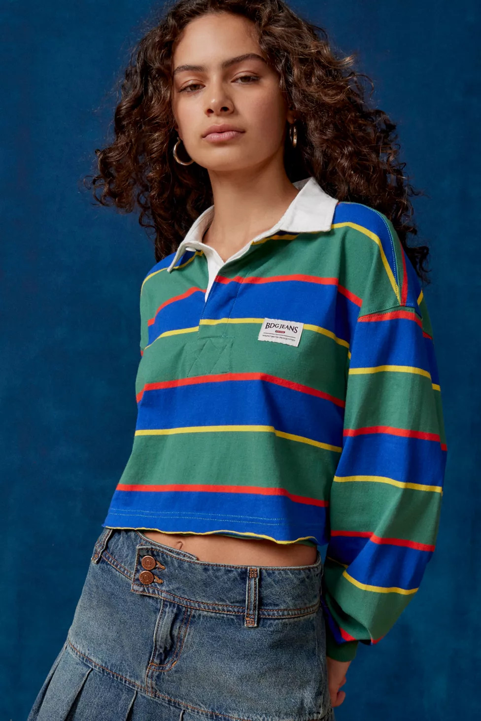 BDG Ryan Cropped Polo Top | Urban Outfitters (US and RoW)