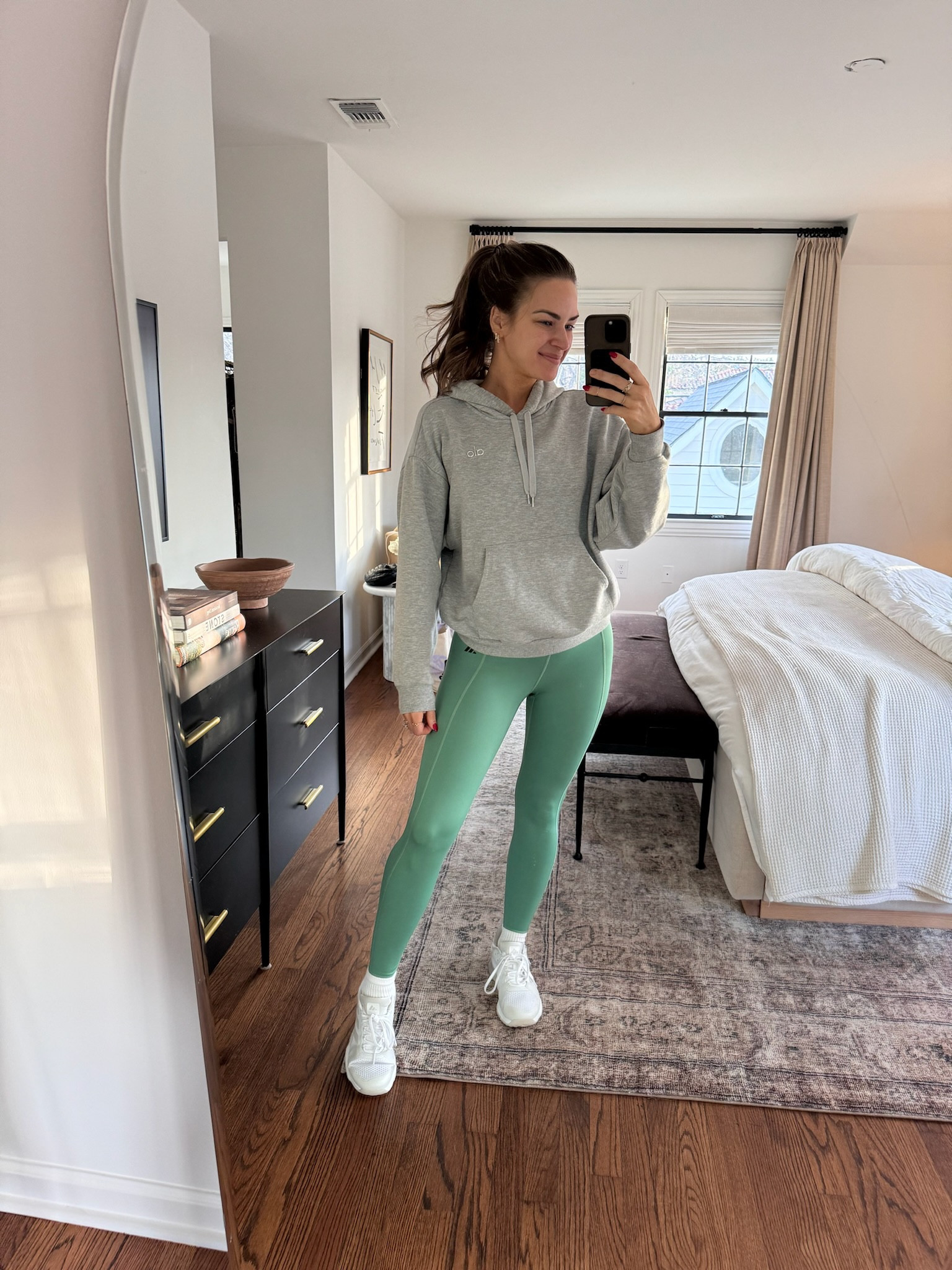 Spring activewear! I'm wearing a size S in everything & my sneakers run TTS.