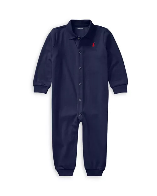 Ralph Lauren Boys' Interlock Solid Coverall - Baby  | Bloomingdale's Kids | Bloomingdale's (US)