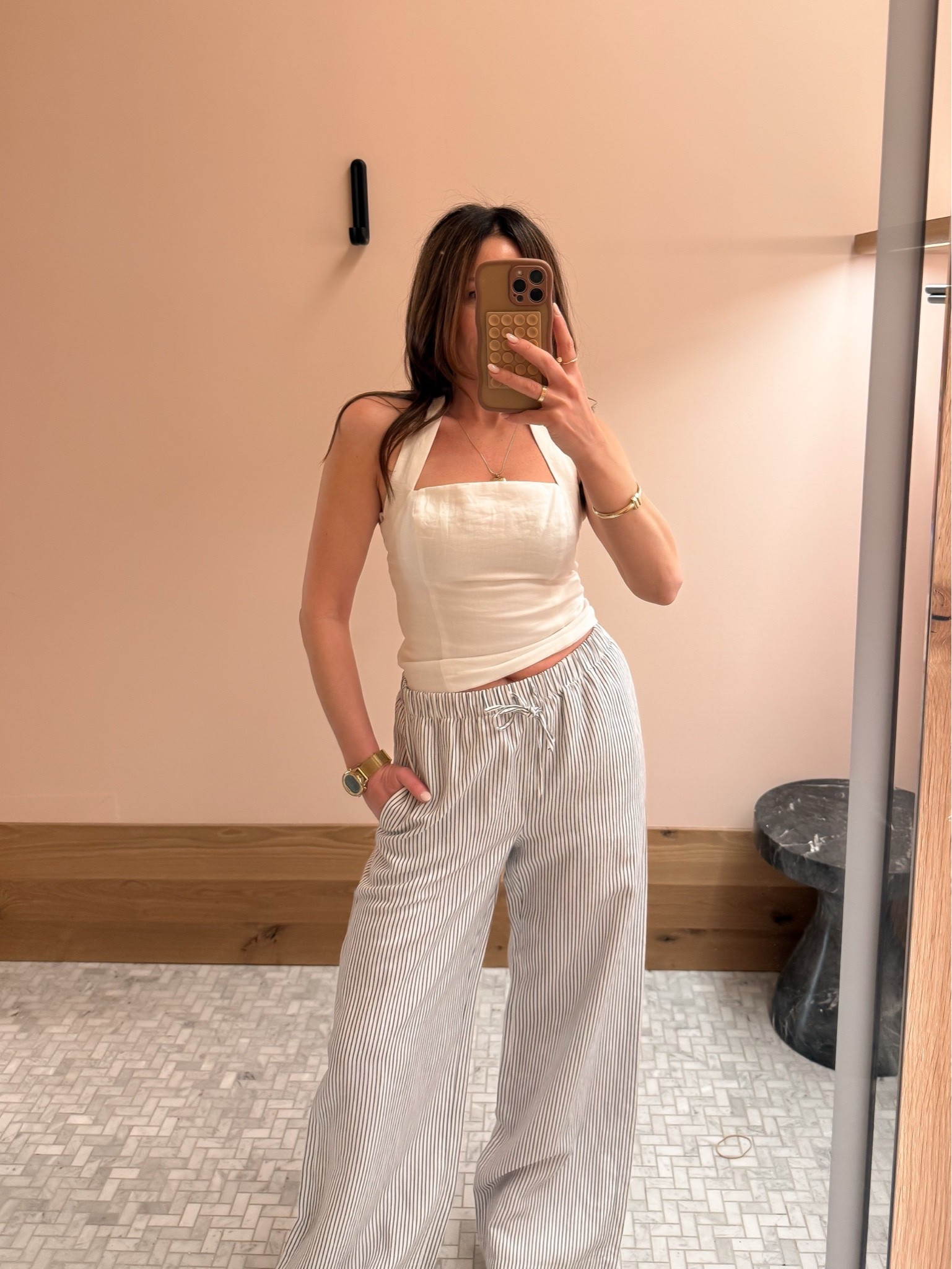 The lodge pant in cruisen linen pant in small. @Aritzia

#LTKPetite #LTKSeasonal #LTKootd