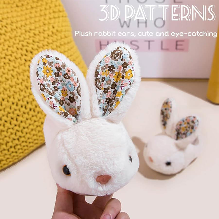 Toddler Rabbit Winter Slippers - Soft Plush Indoor Bunny Slippers for Girls & Boys | Amazon (US)