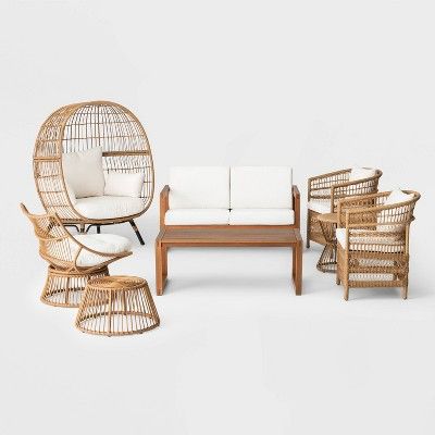 Coastal Casual 8pc Patio Conversation Set | Target