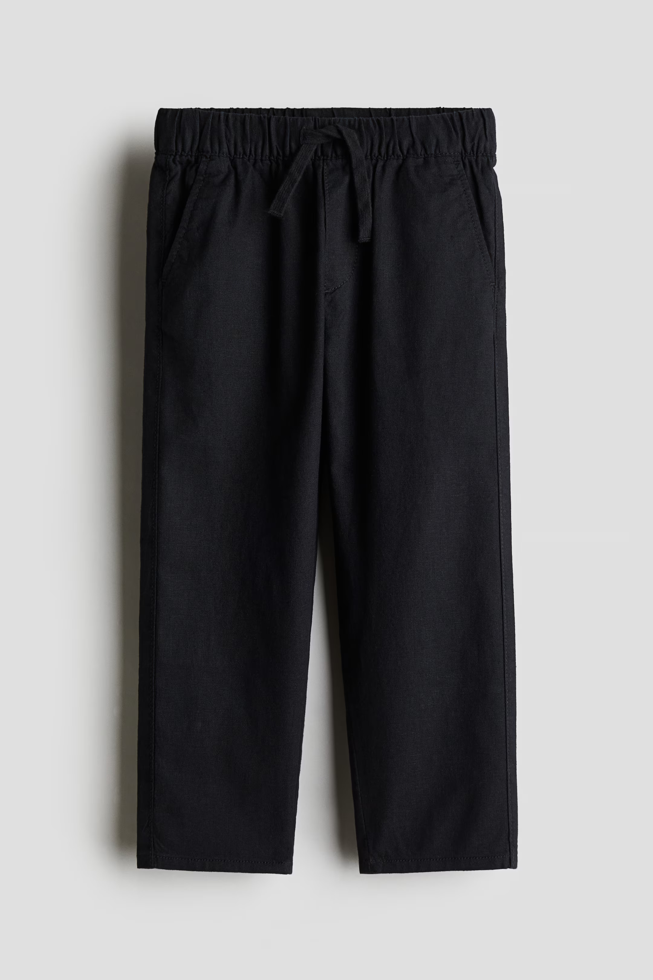 Linen-Blend Pants - Navy blue - Kids | H&M US | H&M (US + CA)