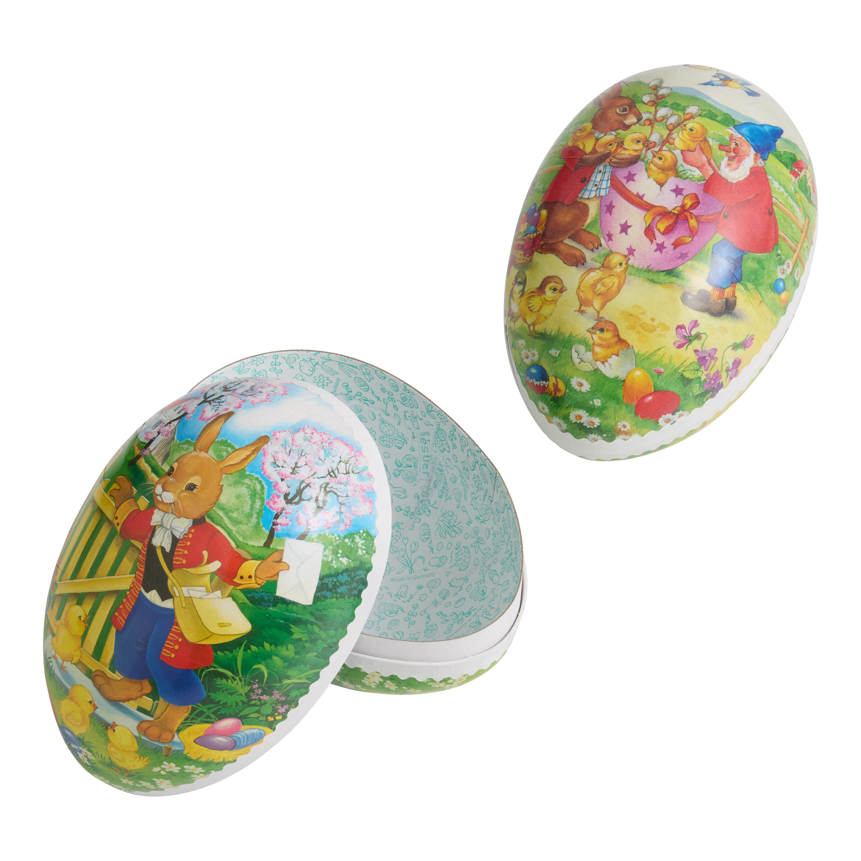 Medium Nestler Bunny and Gnome Paper Mache Egg Set of 2 | World Market