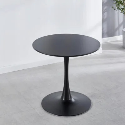 Modern Dining Table With Round Table Top & Metal Base | Wayfair North America