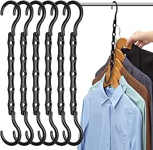 AMKUFO 12 Pack-Closet-Organizers-and-Storage, Hangers-Space-Saving-for-Closet-Organization, Cloth... | Amazon (US)