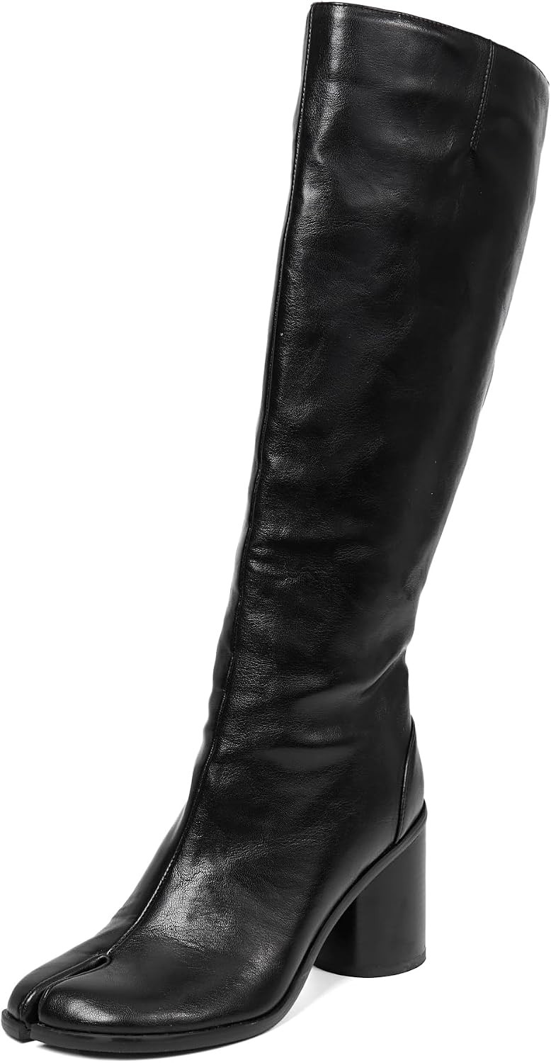 Tabi Boots for Women Knee High Shoes Tall Long Chunky Heels | Amazon (US)