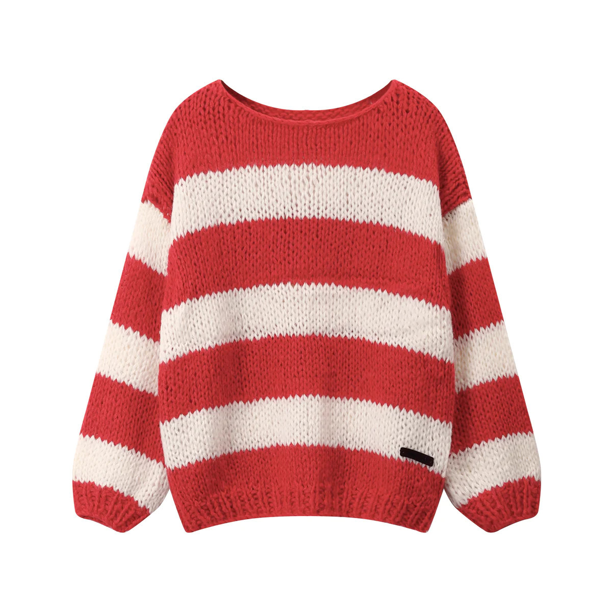 Forget Me Not Stripe Jumper in Red | Kiwi and Co