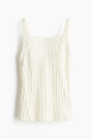 H & M - Rib Knit Cami - White | H&M (AU)