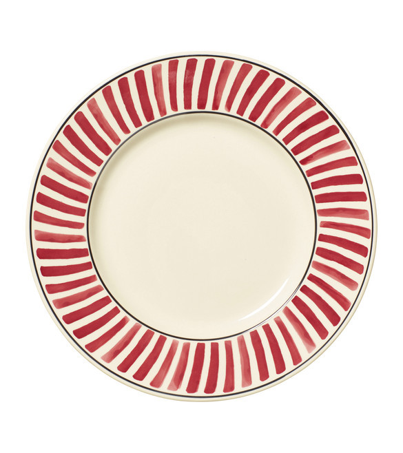 Set of Four Kintaro Dinner Plates - Cochineal | OKA UK