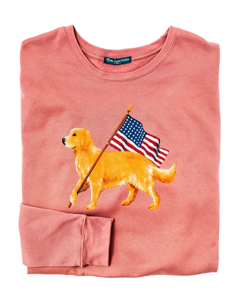 The American Golden Sweatshirt- Red | Kiel James Patrick