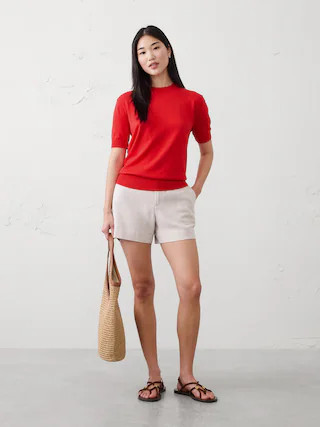 Forever Short-Sleeve Sweater | Banana Republic Factory