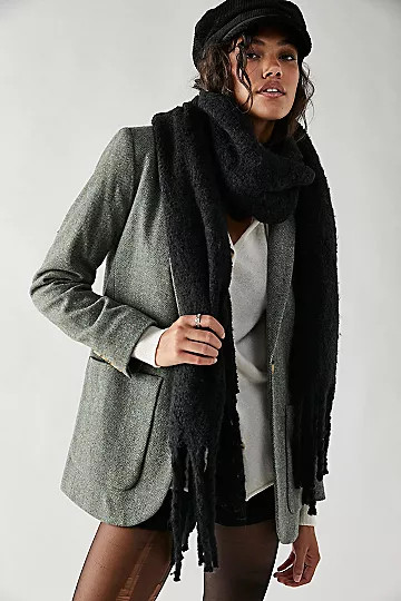 Shetland Recycled Blend Fringe Scarf | Free People (Global - UK&FR Excluded)