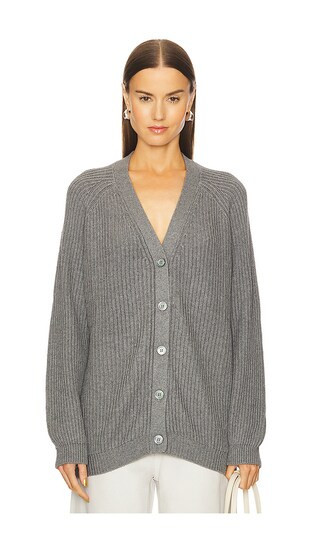 W. Cashmere Amara Grandpa Cardigan in Grey. | Revolve Clothing (Global)
