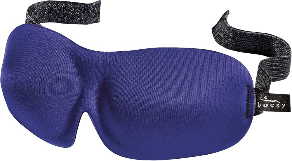 Bucky 40 Blinks No Pressure Solid Eye Mask for Sleep & Travel, Navy, One Size | Amazon (US)