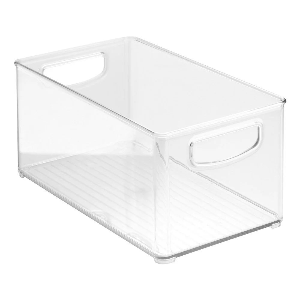 Clear Organizer Storage Bin with Handle for Kitchen I Best for Refrigerators, Cabinets & Food Pan... | Walmart (US)