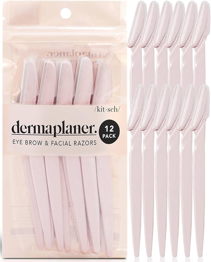 Amazon.com: Kitsch Dermaplaning Tool - Face Razors for Women and Men, Eyebrow Trimmer and Face Sh... | Amazon (US)