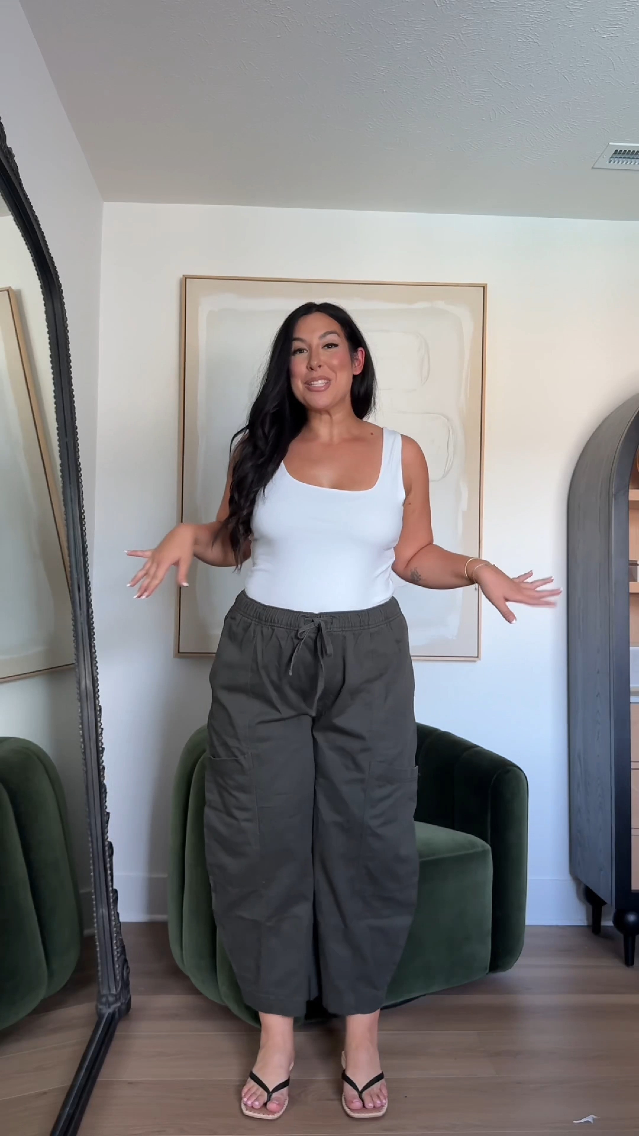 If you don't want to wear jeans or sweatpants, these pull on pants are so good!

Tank: XL
Pants: XL

Fall outfits, fall style, mid size pants, barrel pants, mid size outfit ideas for fall, affordable outfits, old navy  

 #LTKootd #LTKMidsize