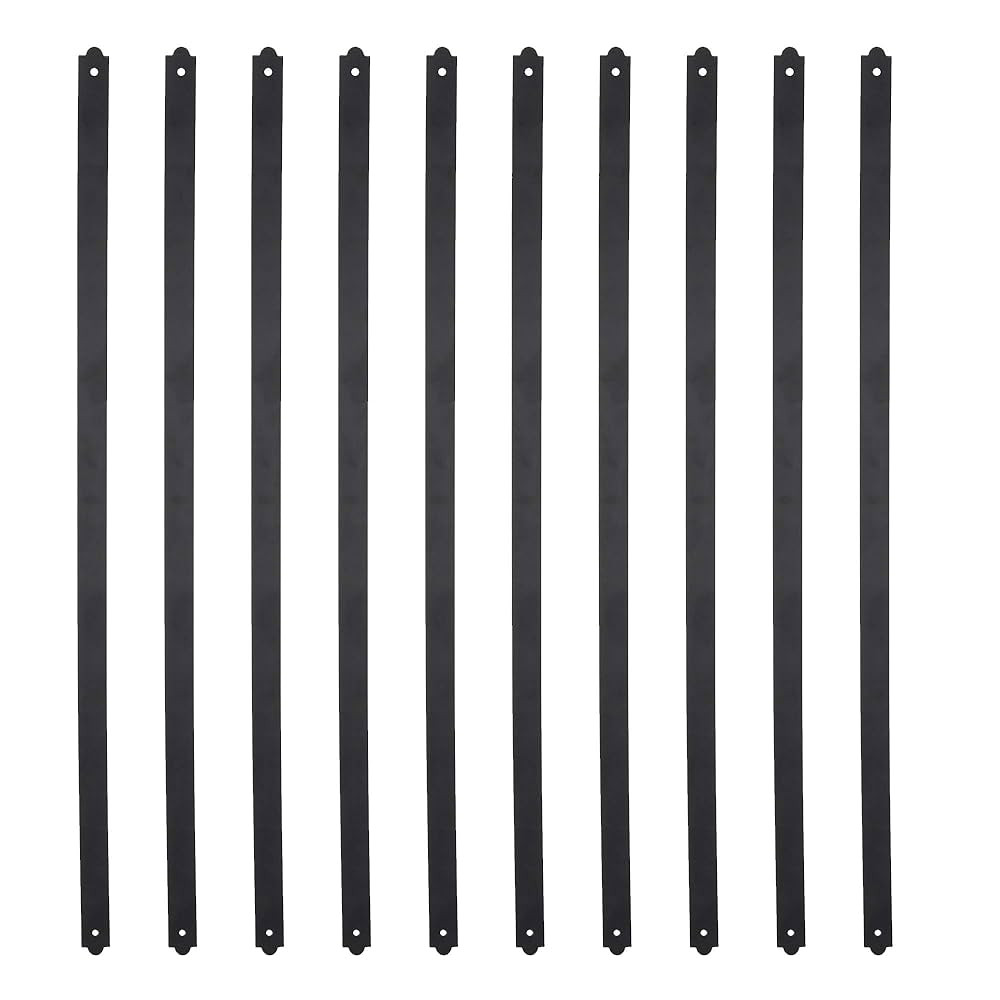 29-1/2 Inches Heavy Duty Flat Straight Iron Deck Balusters Furniture with Screws for Wood Composi... | Amazon (US)