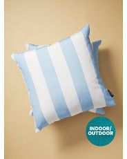 2pk 18x18 Indoor Outdoor Printed Cabana Stripe Pillows | HomeGoods
