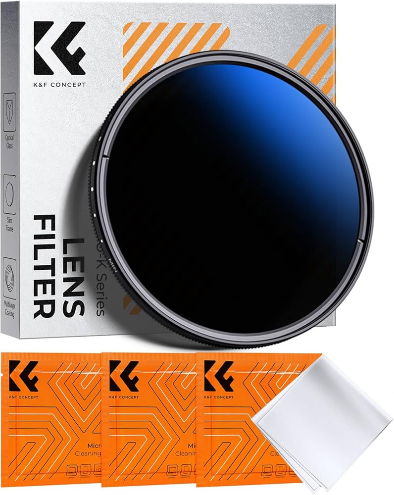 K&F Concept 67mm Variable ND Lens Filter ND2-ND400 (1-9 Stops) 18 Multi-Layer Coatings Adjustable... | Amazon (US)