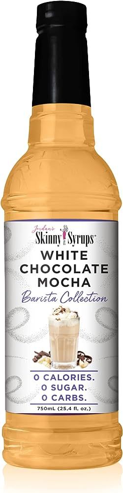 Jordan's Skinny Syrups, White Chocolate Mocha Coffee Syrup, Sugar Free, 25.4 Ounces (Pack of 1), ... | Amazon (US)