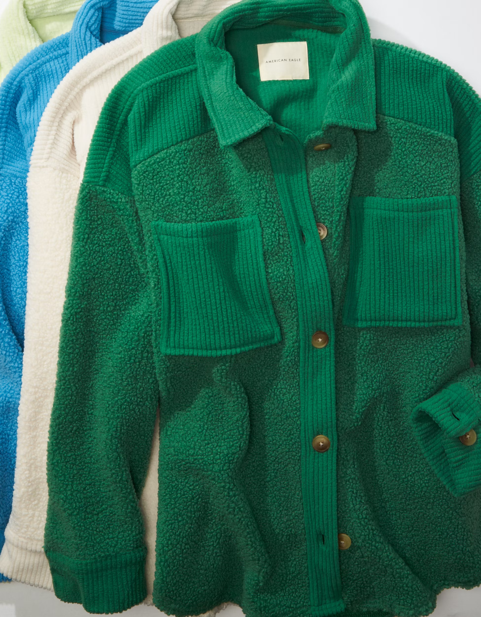 AE Cozy Sherpa Shacket | American Eagle Outfitters (US & CA)