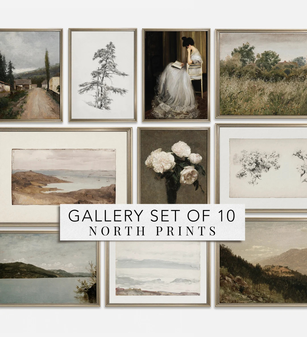 Vintage Country Art PRINTABLE SET of 10 European Sophisticated Decor Digital DOWNLOAD S10-12 - Et... | Etsy (US)