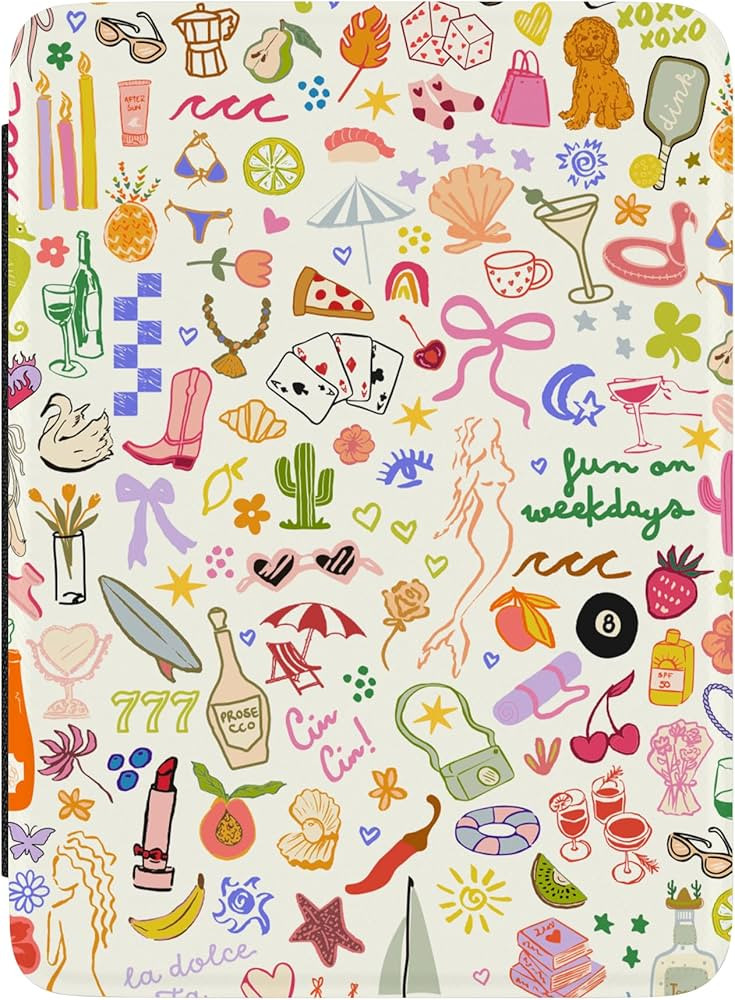 Casely Kindle Case | All the Fun Things | Fun on Weekdays | Compatible with 7\u201d Kindle Colors... | Amazon (US)