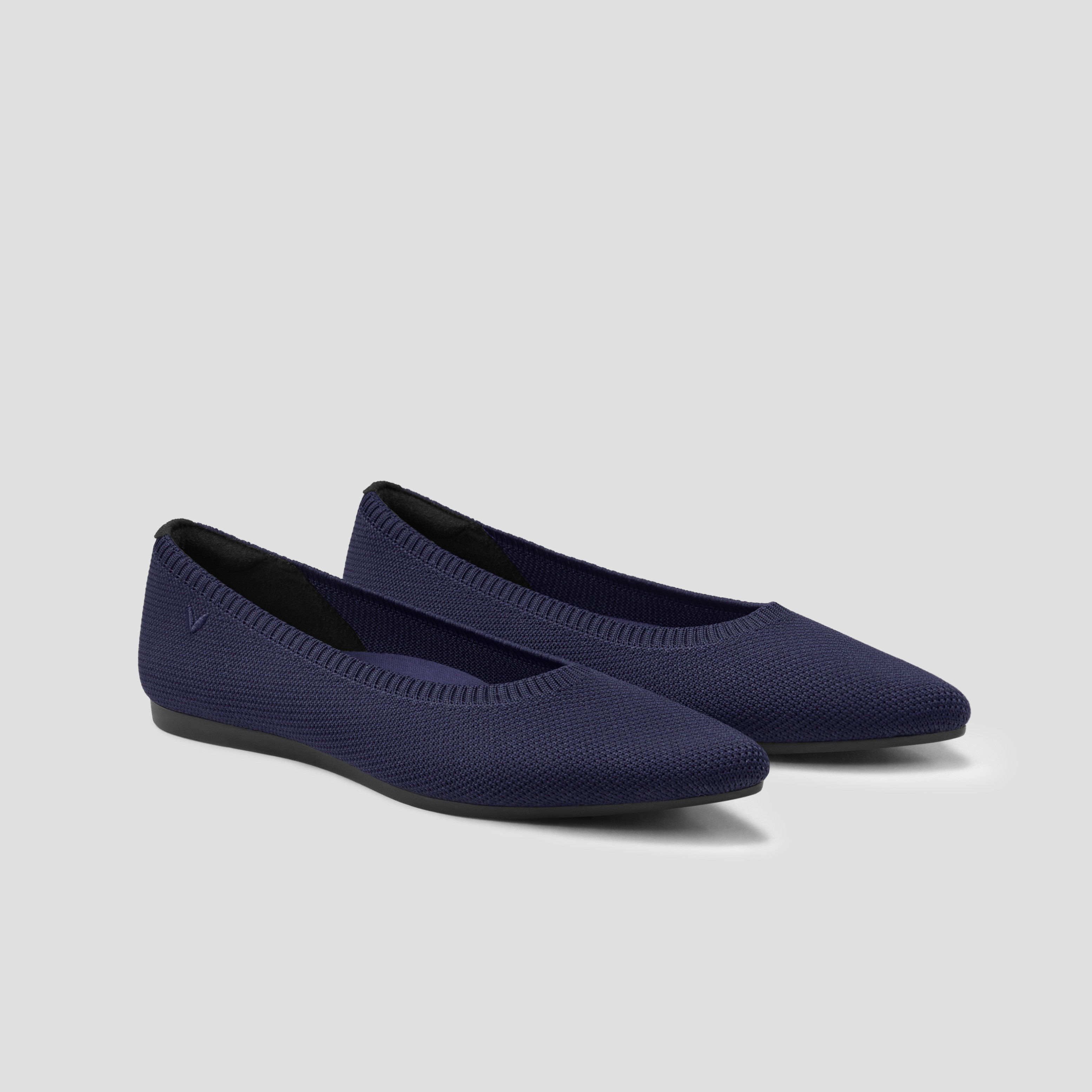 VIVAIA Pointed-Toe Ballet Flats (Aria 5°)|NAVY|9-9.5 | VIVAIA
