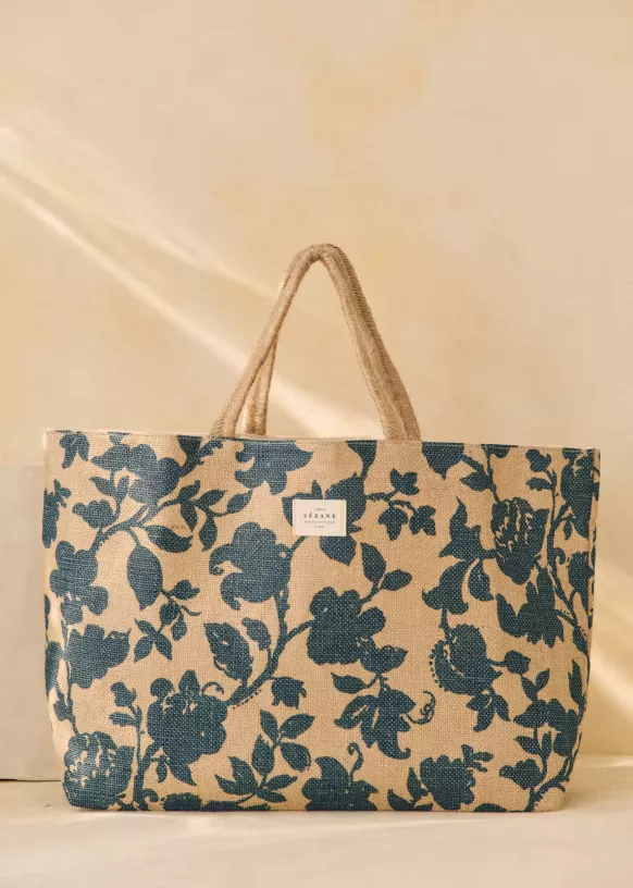 Tote bag sezane fleurs hot sale