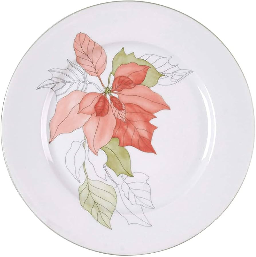 Block Poinsettia Dinner Plate | Amazon (US)
