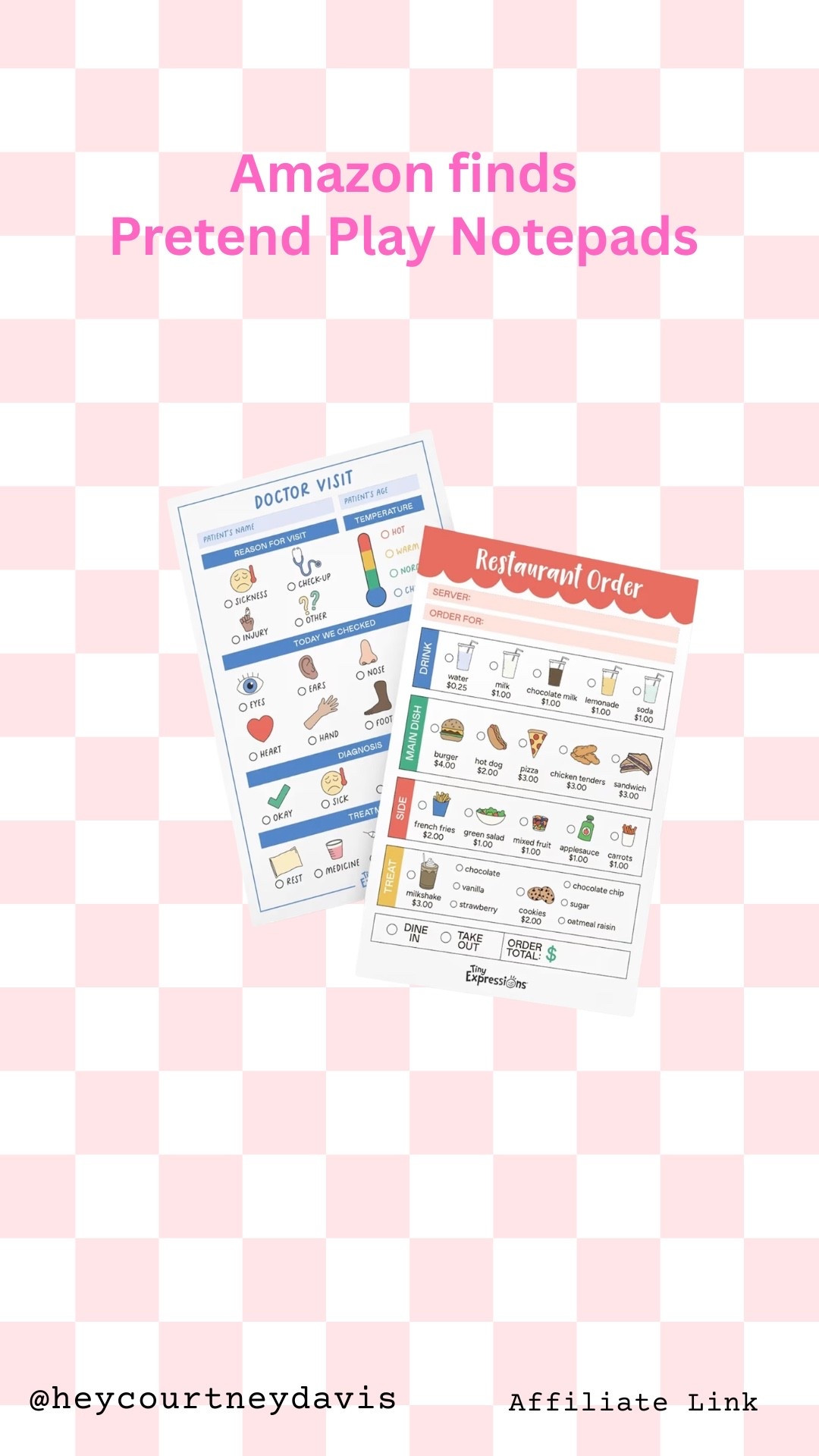 the cutest pretend play notepads for toddlers!!! 

#LTKKids