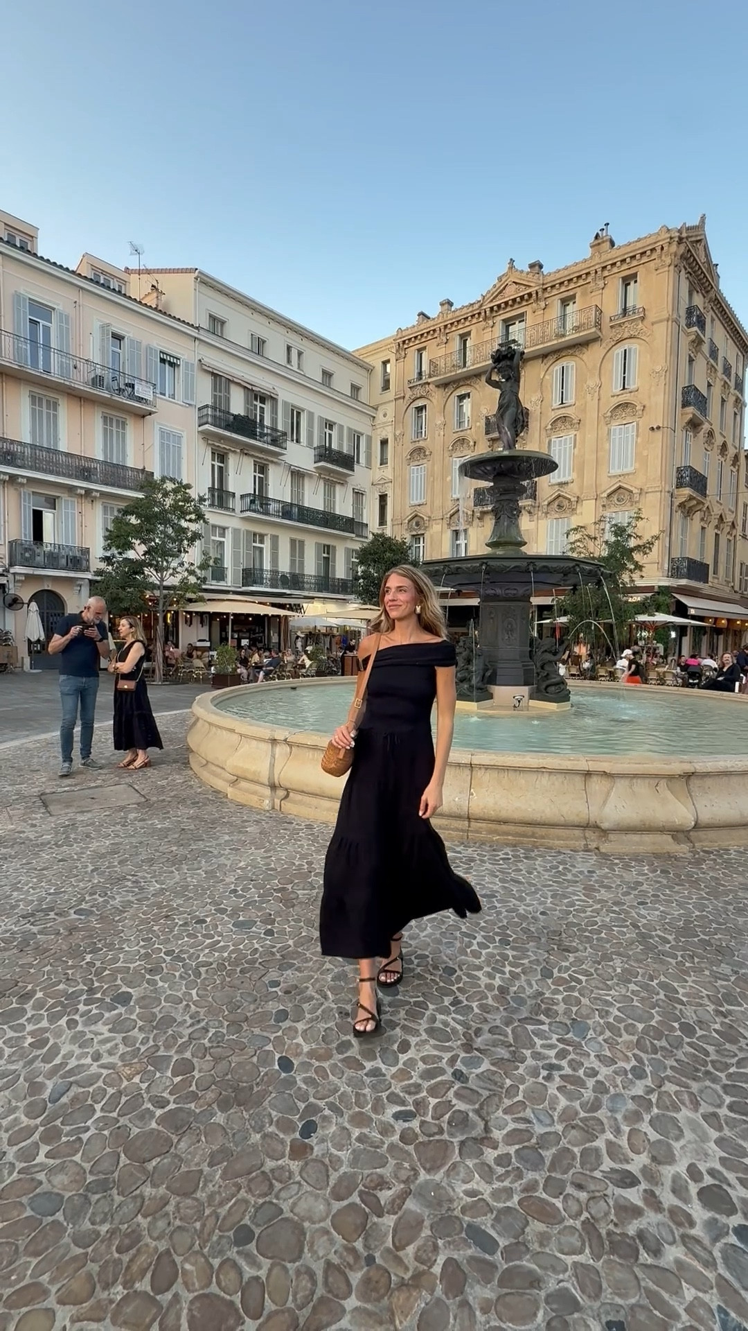 Europe outfit I wore to Cannes France! Wearing small in off the shoulder top and small tall in the black maxi skirt. 

#LTKTravel #LTKSeasonal