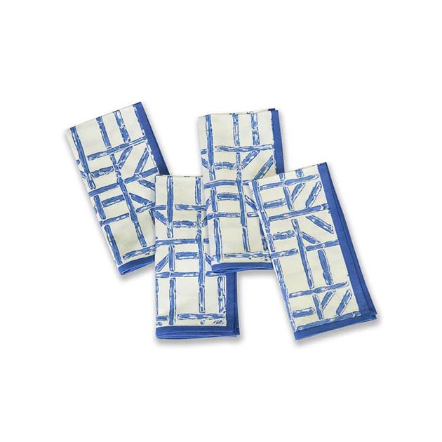 Blue Bamboo Napkin Set | Cailini Coastal