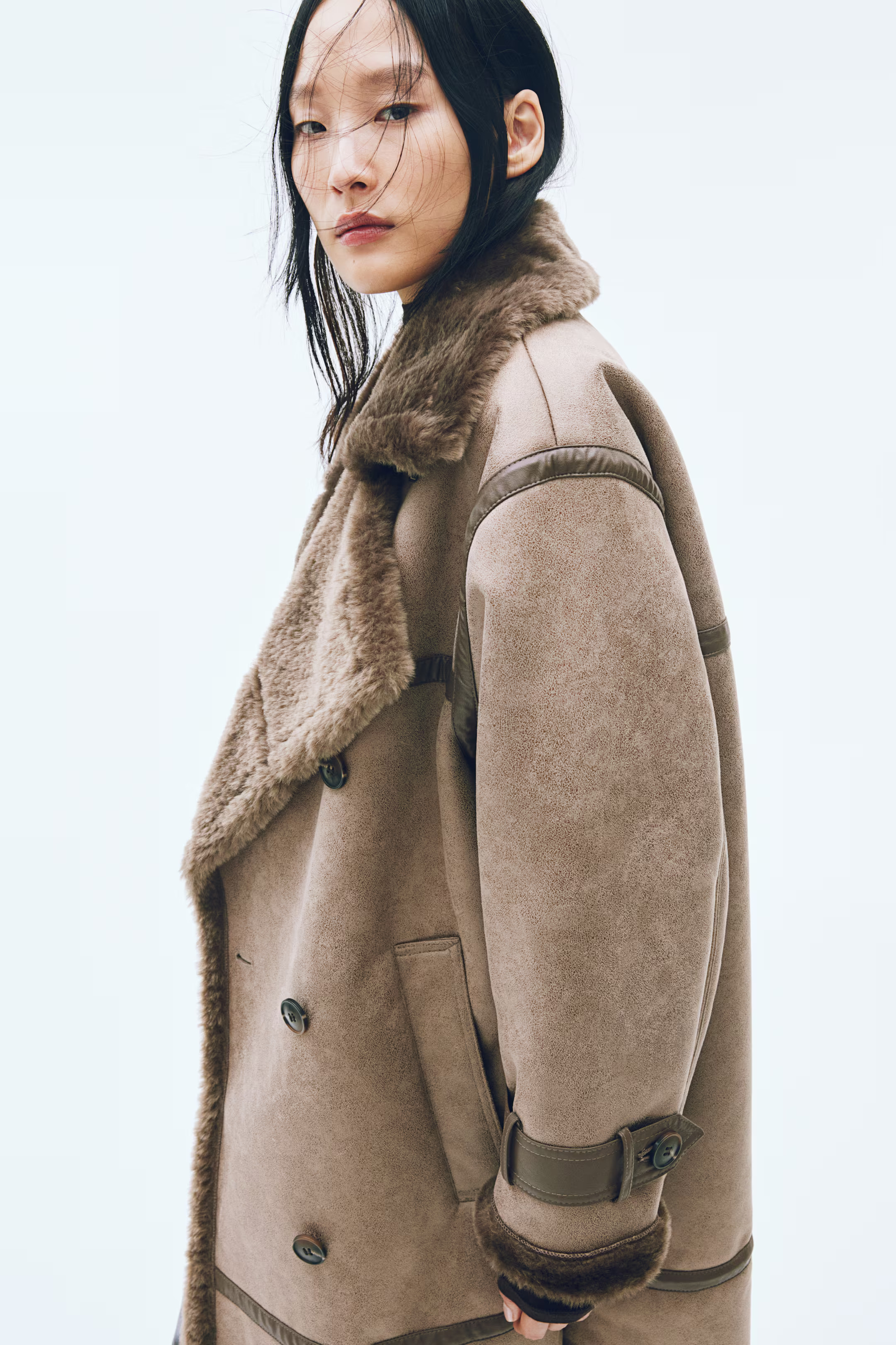 Oversize-Mantel - Taupe - Ladies | H&M AT | H&M (DE, AT, CH, NL, FI)