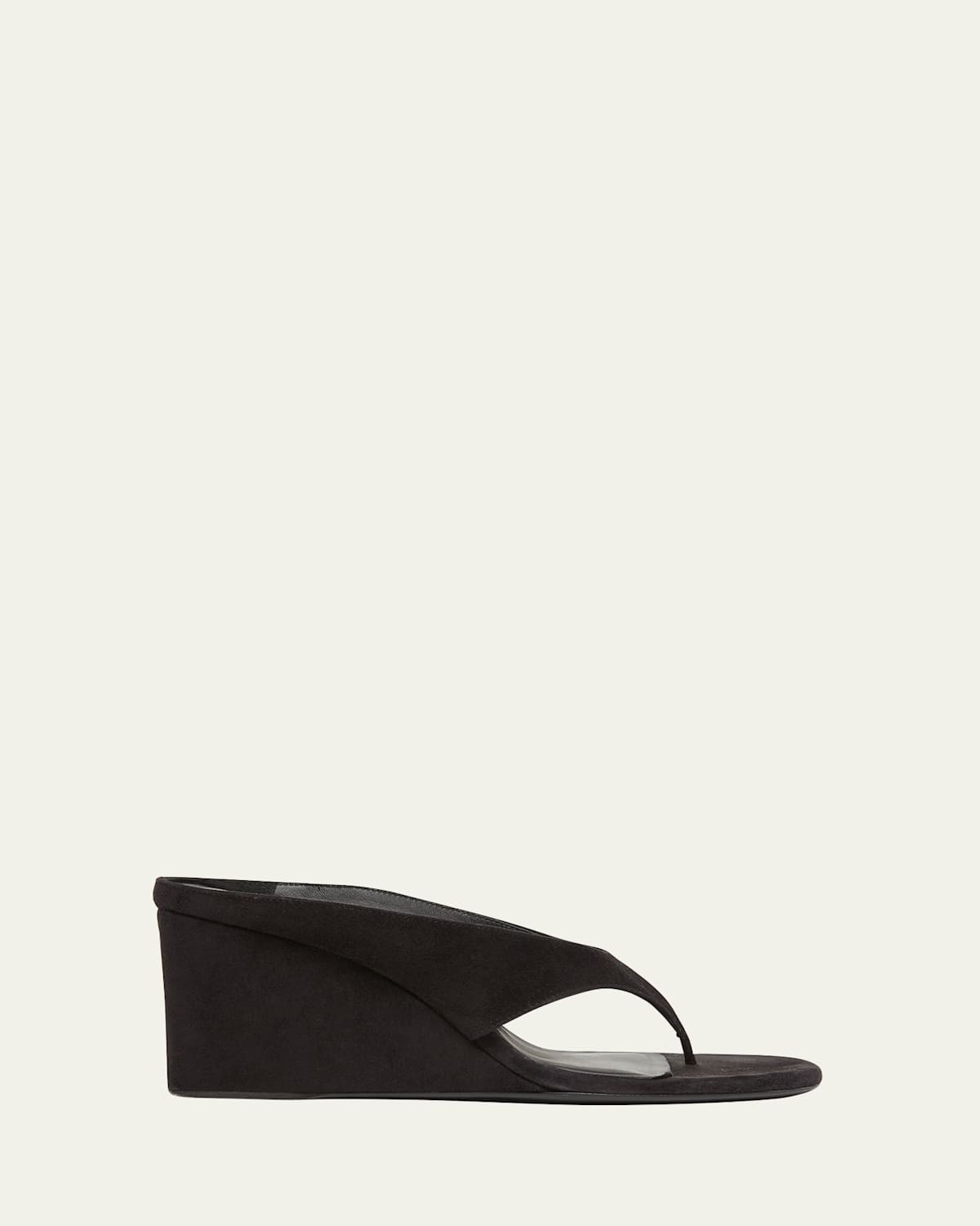 Suede Wedge Thong Sandals | Bergdorf Goodman