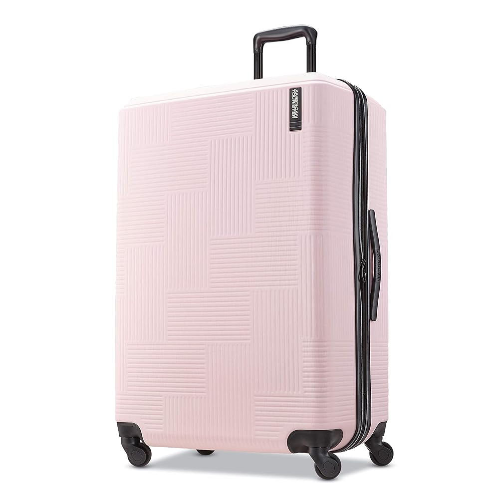 American Tourister Stratum XLT Expandable Hardside Luggage with Spinner Wheels, Pink Blush, Check... | Amazon (US)