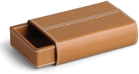 Mayfair Matchbox Holder Leather with Matchstriker - Saddle | Amazon (US)