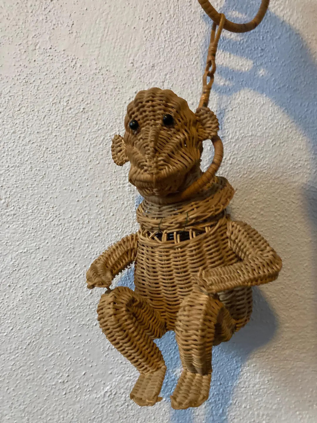 Vintage Rattan Monkey Purse - Wicker Figural Basket - 40s 50s Phillipines Structural Bag - Etsy | Etsy (US)
