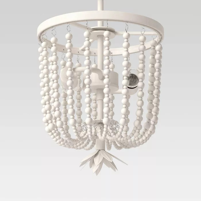 Small Wooden Beads Chandelier Beige - Opalhouse™ | Target