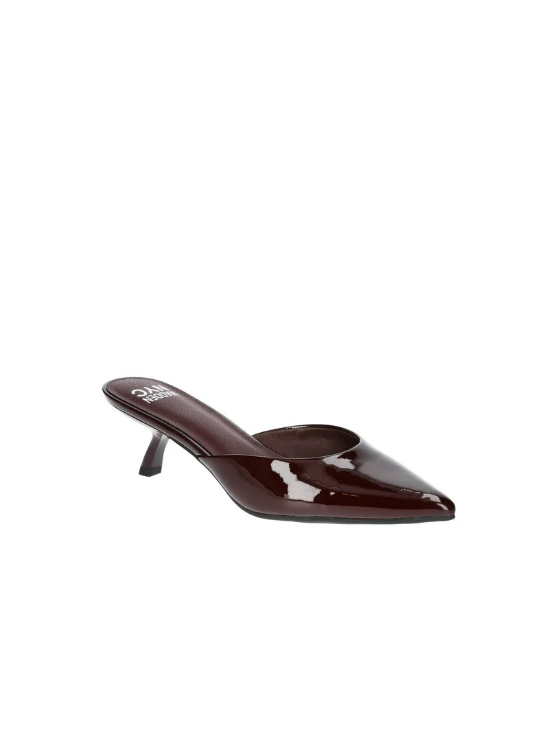 Madden NYC Women's Kitten Heeled Slide On Mules | Walmart (US)