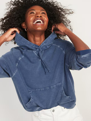 Vintage Specially Dyed Pullover Hoodie for Women | Old Navy (US)