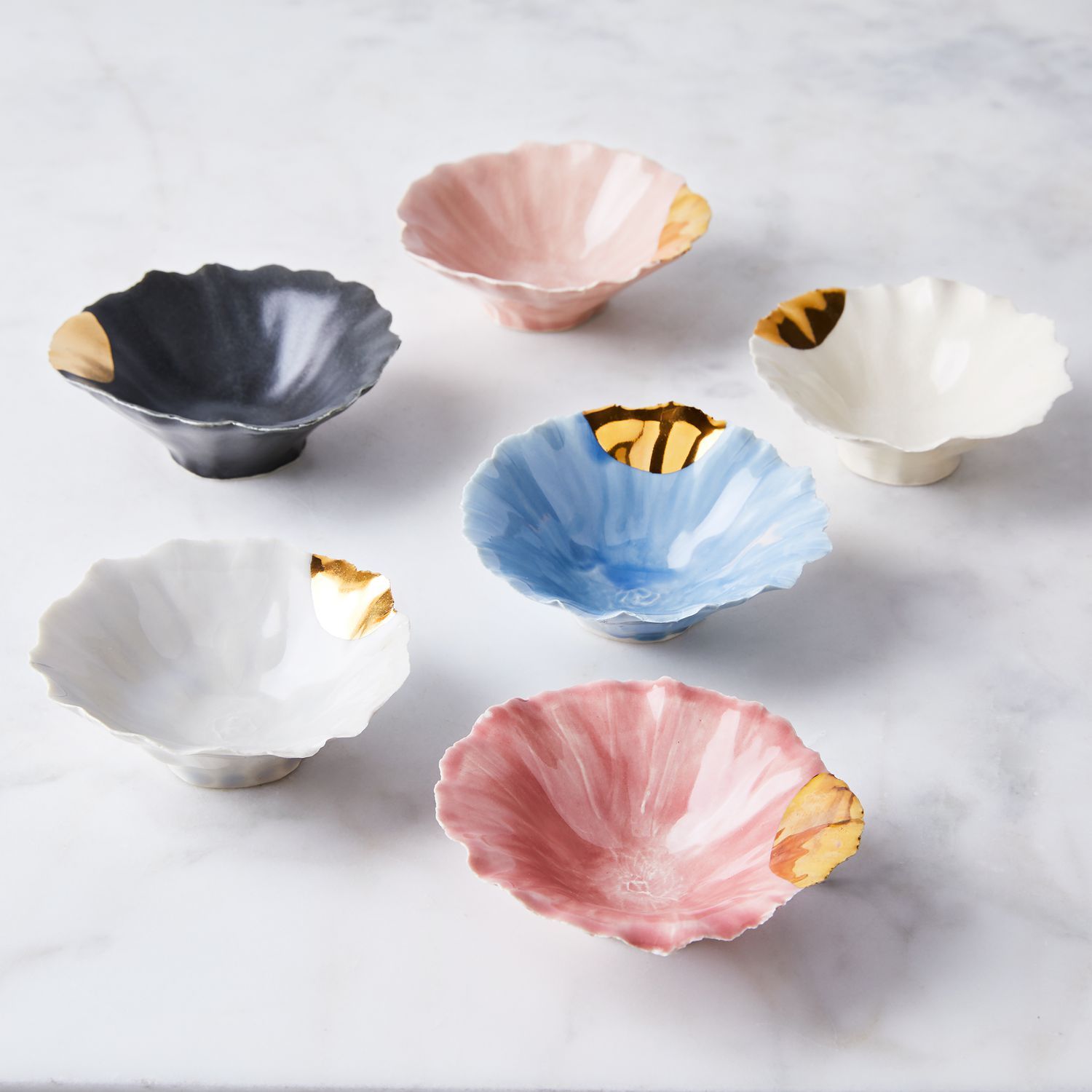 Gold-Dipped Ceramic Pinch Bowls | Food52