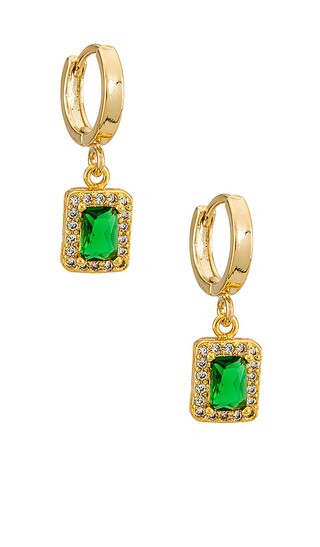 Devi Huggy Hoop in Gold | Revolve Clothing (Global)