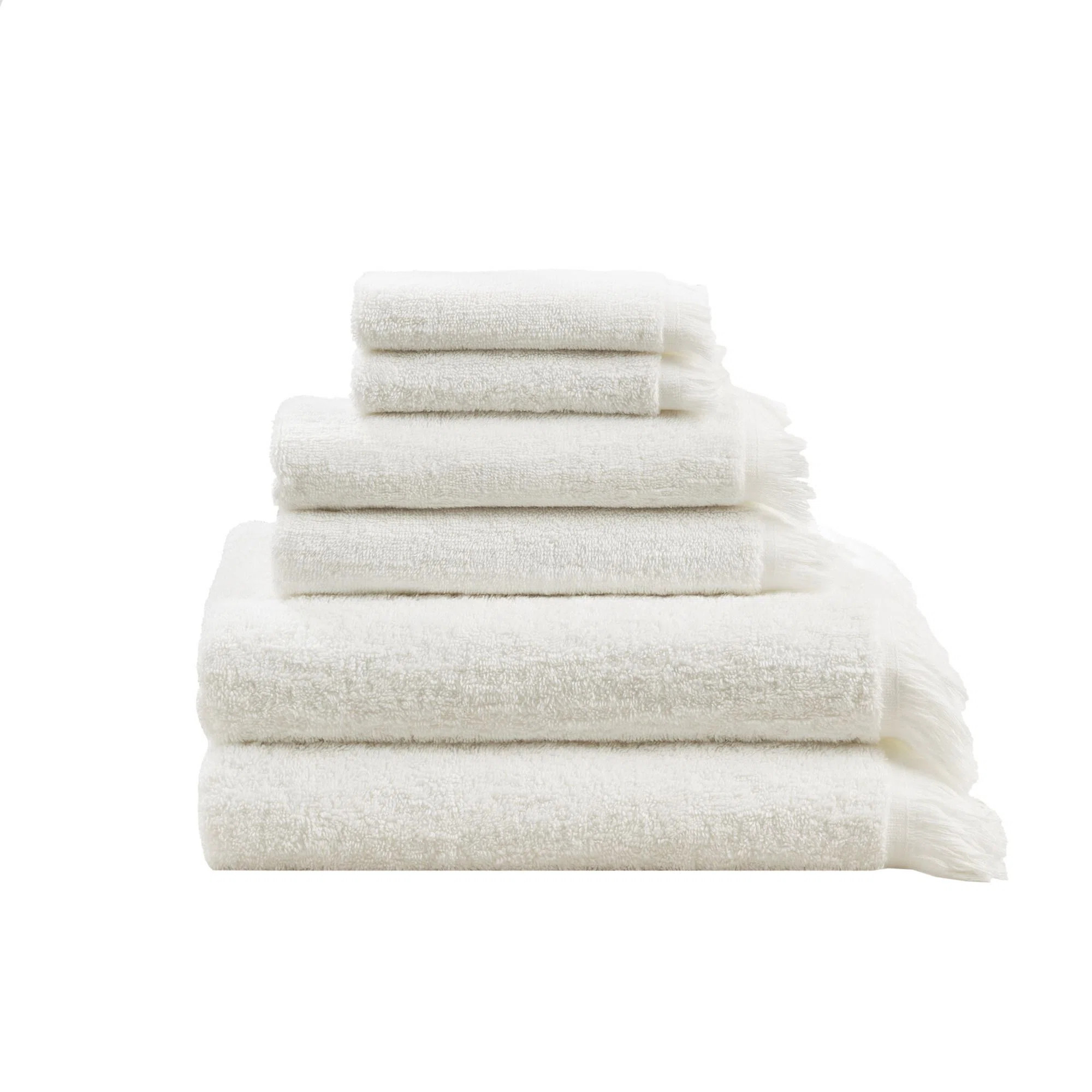 Teferi Cotton Dobby Slub 6 Piece Towel Set | Wayfair North America